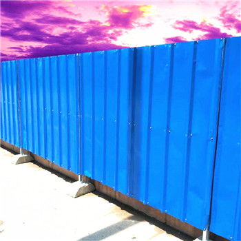 廠家直銷施工彩鋼圍擋丨公路市政鐵皮擋板1.8 1.8m圖片 高清大圖 谷瀑環(huán)保